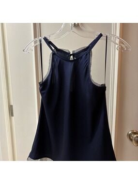 Trina Turk Navy Blue Tank Top cami xs